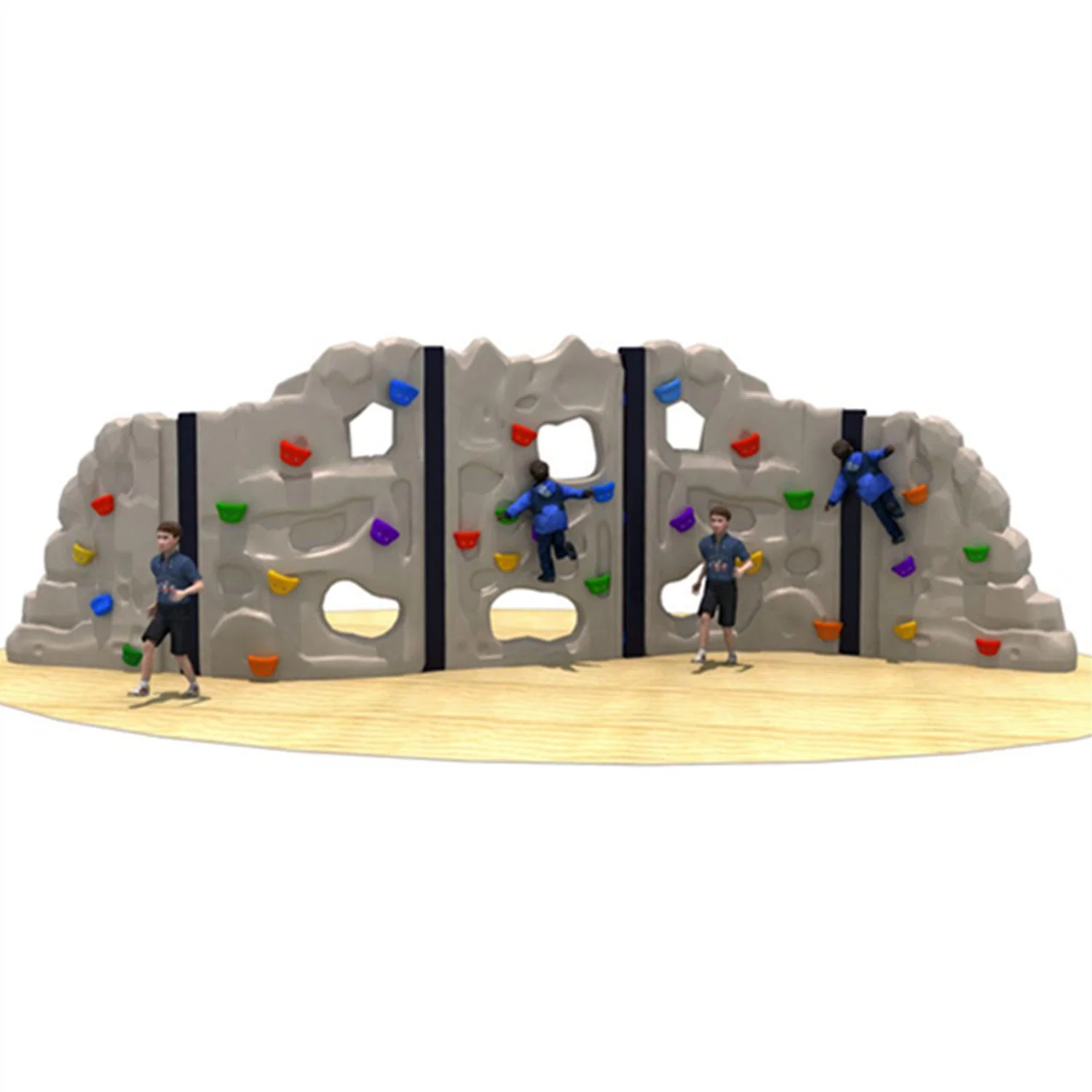 Kids Community Outdoor Playground Climbing Wall Park Sports Equipment Ym170