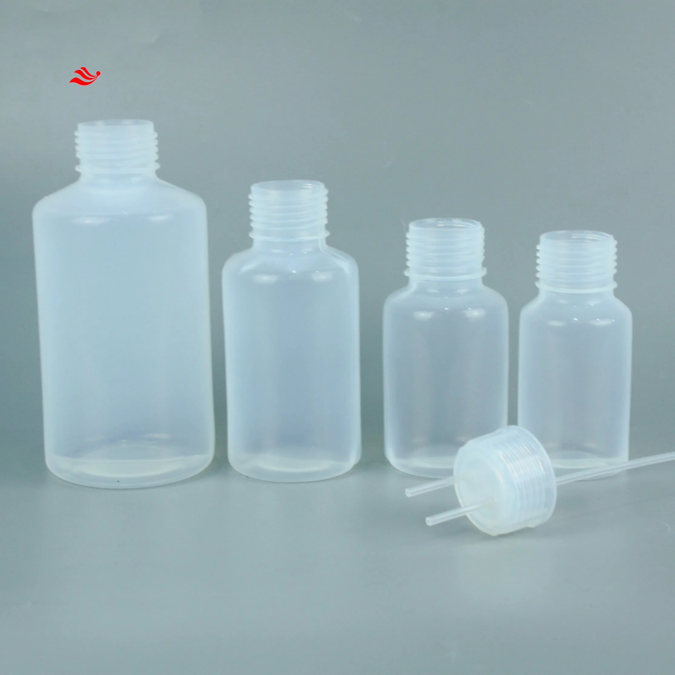 250ml PFA Washing Gas Reaction Absorption Bottle Connection 1/8 or 1/4 Tube