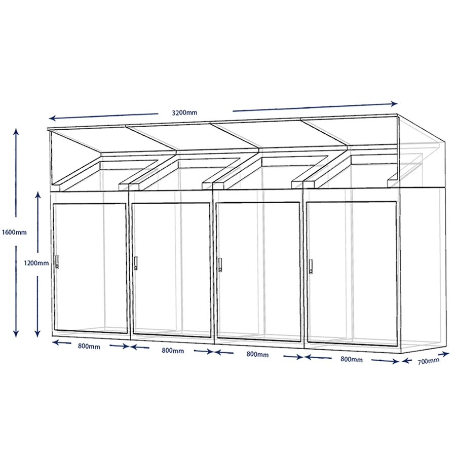 Metal Frame Park Trash Bin Dustbin with Solar Panel