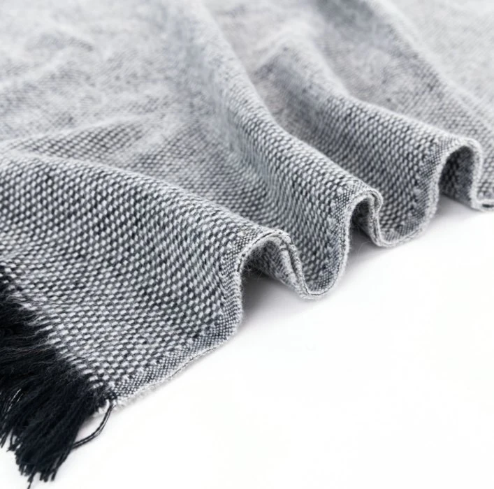 Factory Unisex New-Arrival Melange Style Warm Soft Knitted Woven Scarf