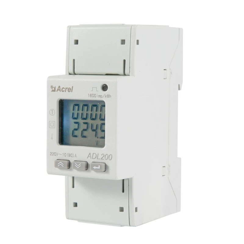 Rail DIN Acrel 2p Phase unique de l'énergie numérique compteur KWH ADL200 avec la communication RS485