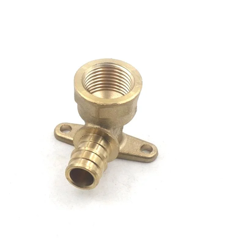 Brass Quick Connect Hose Fittings Wall Plate Elbow Fittings