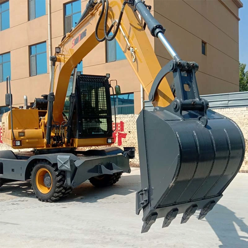 Marca Shanzhong Venta caliente la maquinaria de construcción de diseño de Doosan 15ton ton ton el cucharón de 16 de 18 Excavadora de ruedas para la venta