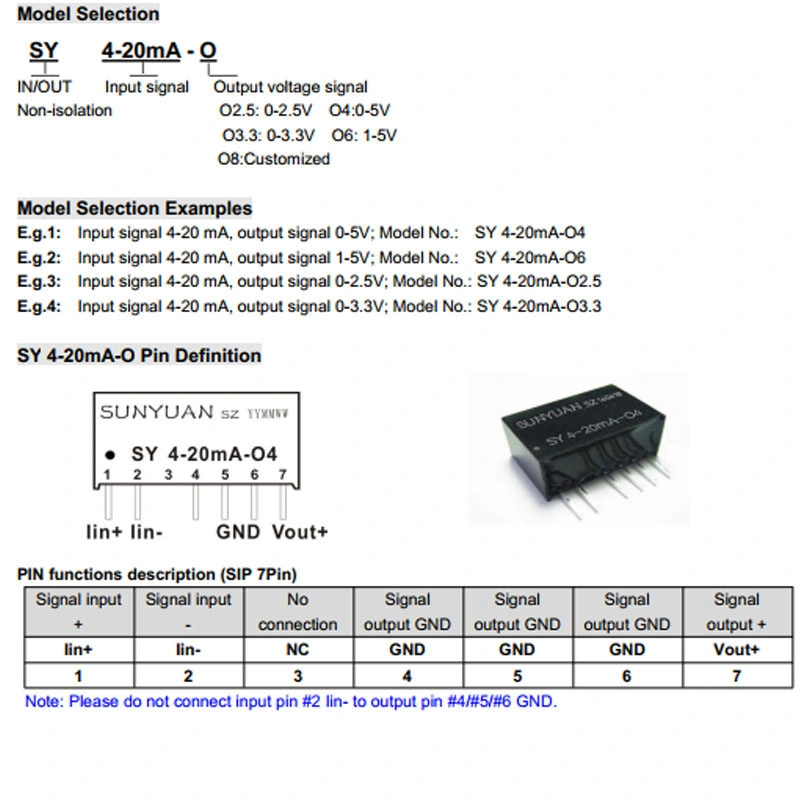 2-Wire Passive 4-20mA I/V Converter