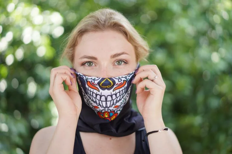 Tampa da face perfeita multifuncional RPET Mask lenços de pescoço Bandanas Máscara facial do fole de pó e Sun-Protection UV para festivais e no exterior