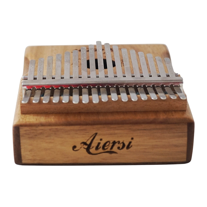 ODM OEM personalizada Koa sólidos instrumentos musicales del teclado Teclas17 para la venta de Piano de pulgar Kalimba