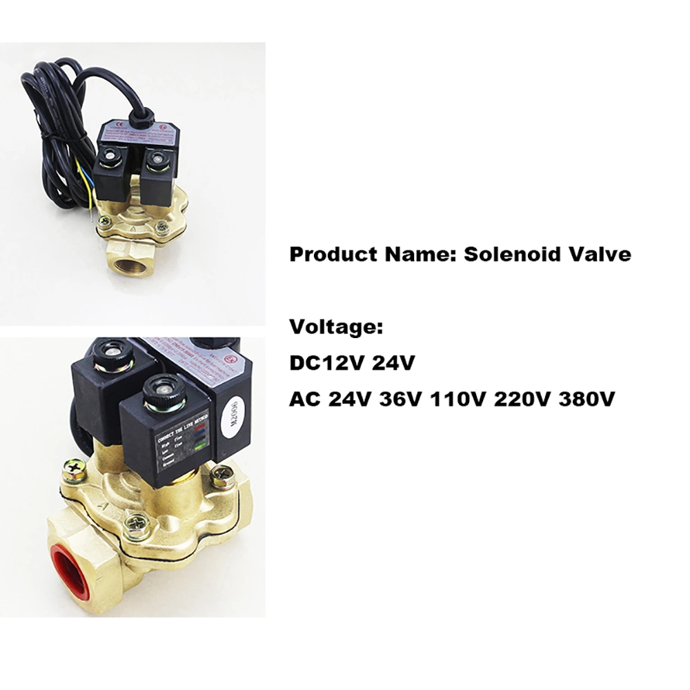 Msf DC 12V 24V 110V 220V 1/4" 1/8" 2 Way Normally Closed Direct-Acting for Water Air Gas Hot