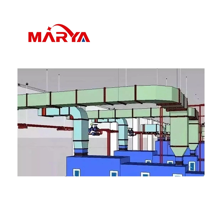 Marya Class1000 ISO AR HVAC Sistema Duto duto de ventilação para as indústrias farmacêuticas