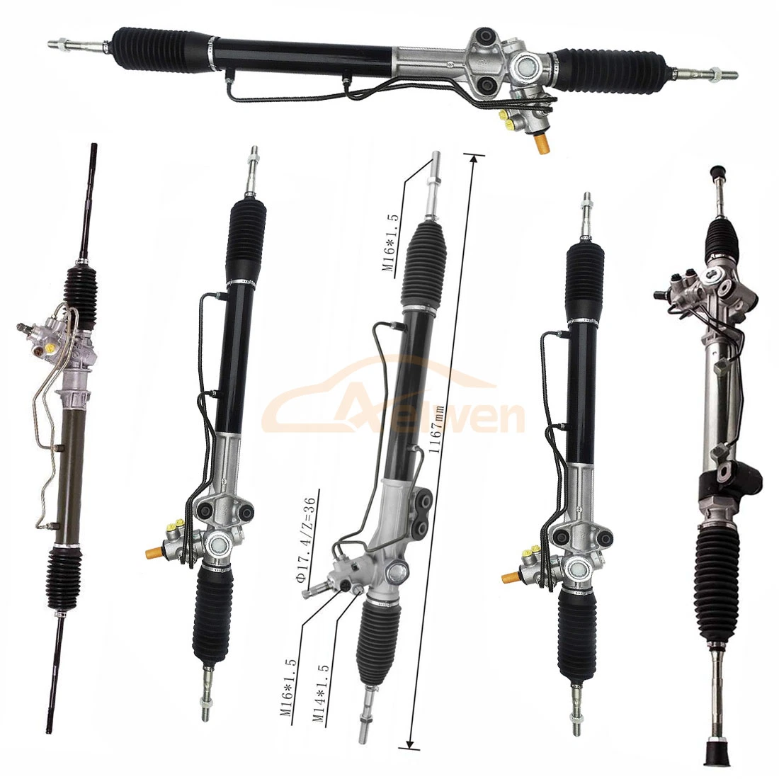 New Product Hot Selling Hydraulic Steering Rack Steering Gear Used for Toyota FIAT Citroen Toyota Ford VW Mazda