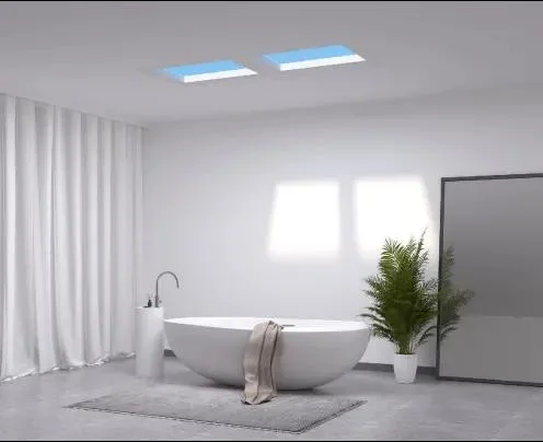 Healthcare Smart Home WiFi Control Artificial Virtual Indoor House Recessed Lighting LED Skylight Natural Daylight Panel Blue Sky Ceiling Light