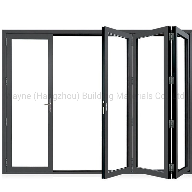 Original Factory Price 68 Series Thermal Break Sunroom Aluminum Bi Fold Glass Door