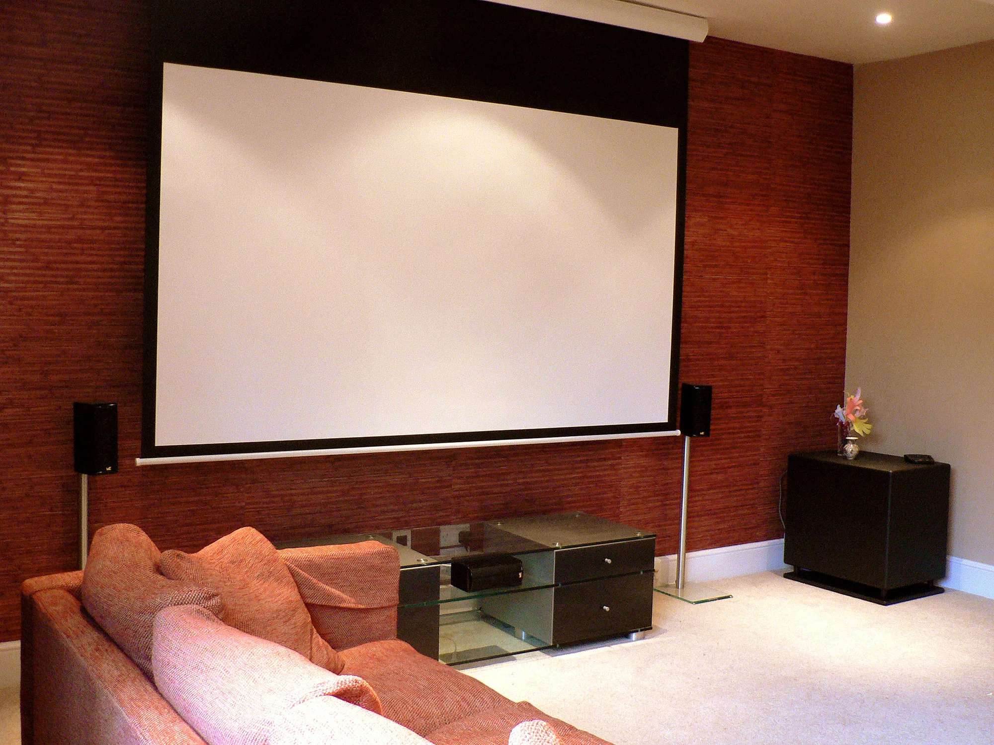 Large Electric Projection Screen 200 Inch / Big Electric Screen