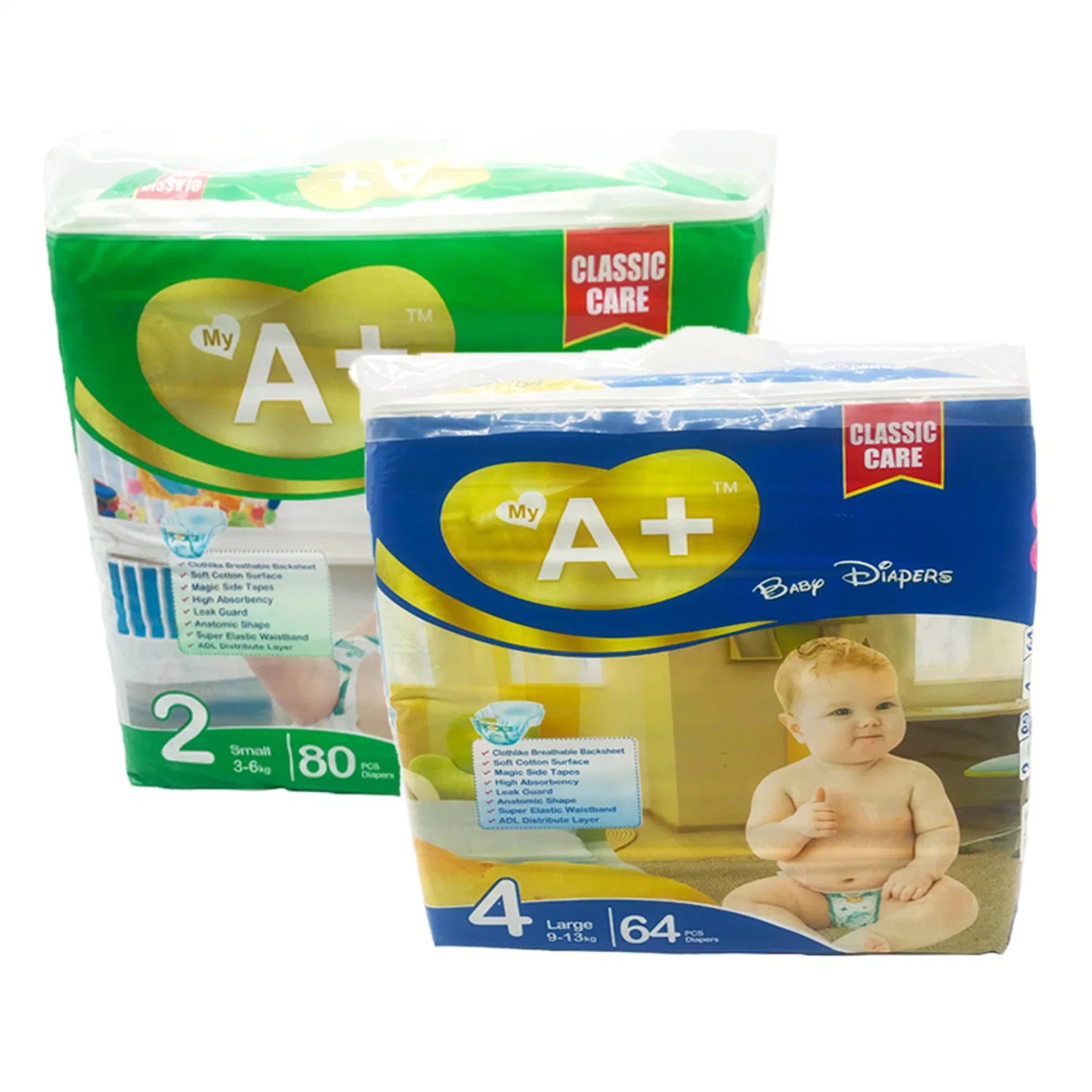 Wholesale Fashionable Style Hot Selling Easy Wear Baby Diapers PP Tape Plastic