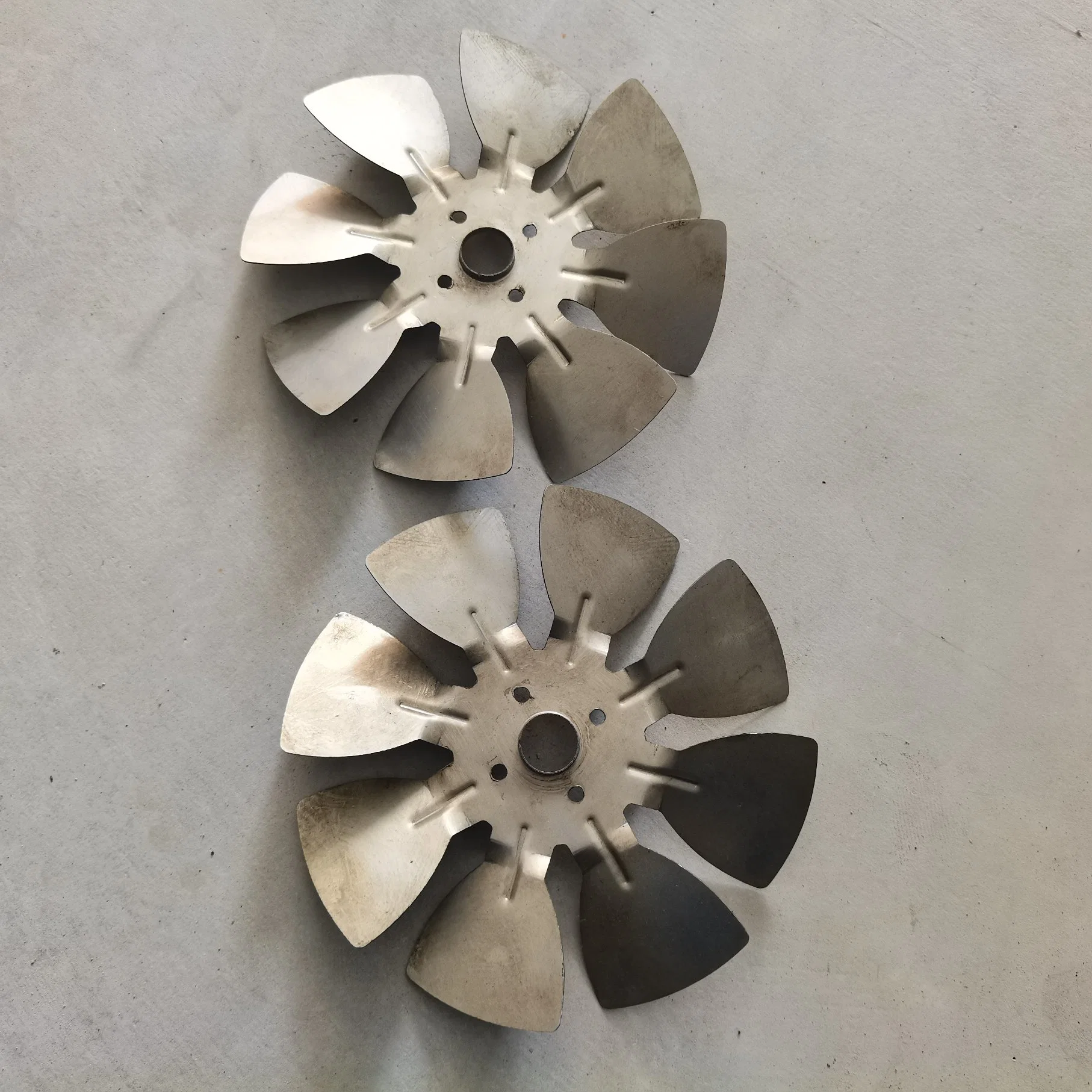 Stanzen Metallteile Auspuff Fan Blade Motorrad Auspuff