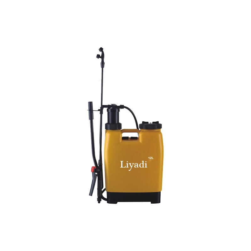 12L Agricultural Plastic Hand Trigger Manual Farm Battery Electric Knapsack Backpack High Pressure Power Pump 2 in 1 Garden PP PE Portable Sprayer