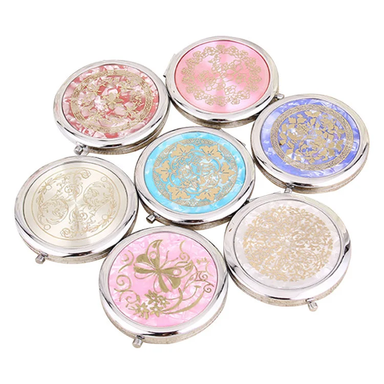 OEM Portable Reusable Fancy Design Pocket Mini Makeup Mirror