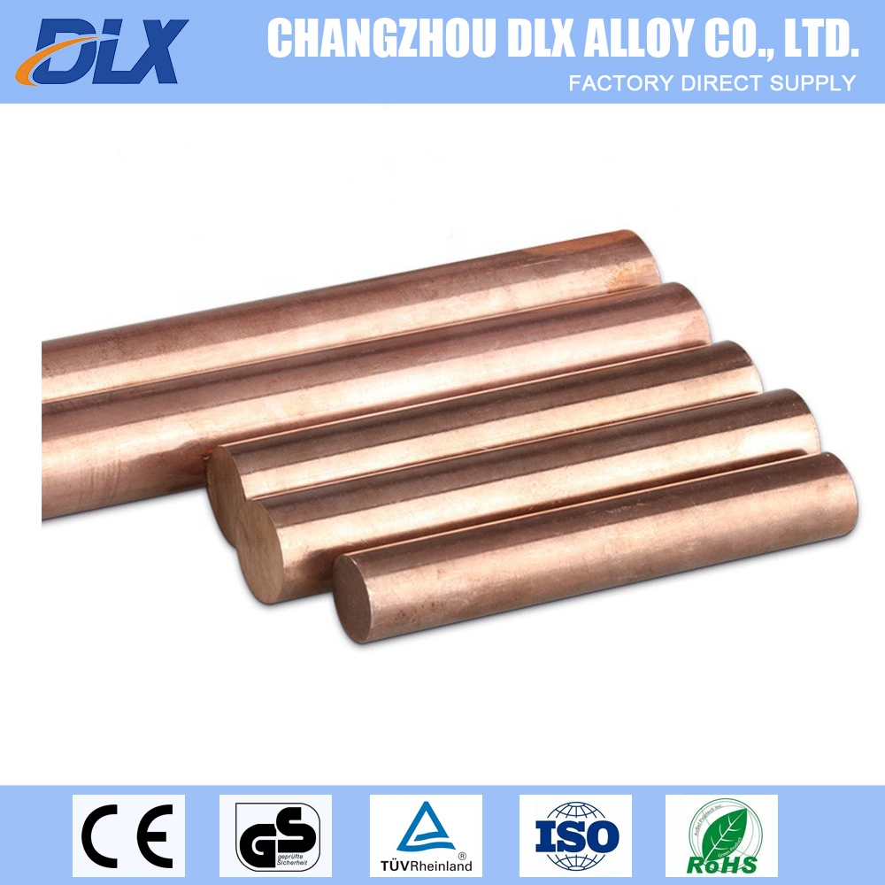 Corrosion Resistance C17300 Round Bar Qbe2pb Copper Beryllium Welding Rod for Switches