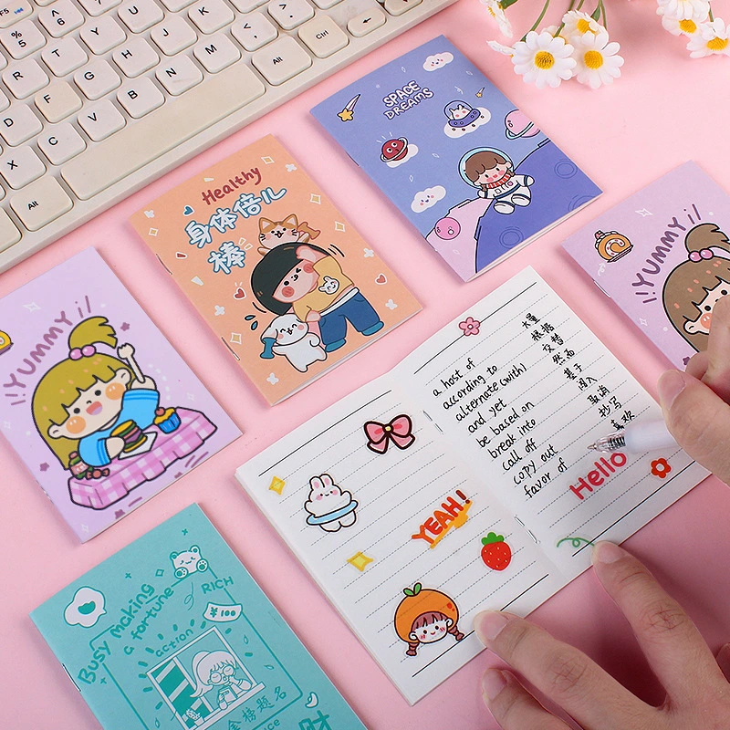 Chinese Factory Cute New Cartoon Mini Notebook for Students