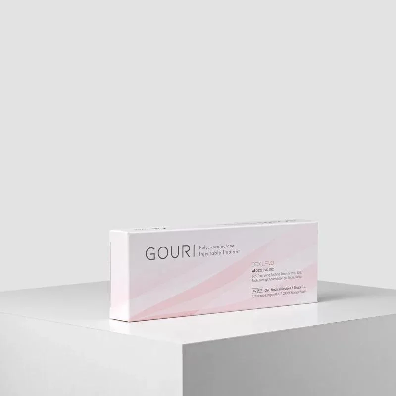 La FDA aprobó Gouri 1ml de líquido para la piel colágeno Pcl Polycaprolactone Ha, fundamentales para el cuidado Anti Envejecimiento facial completa.