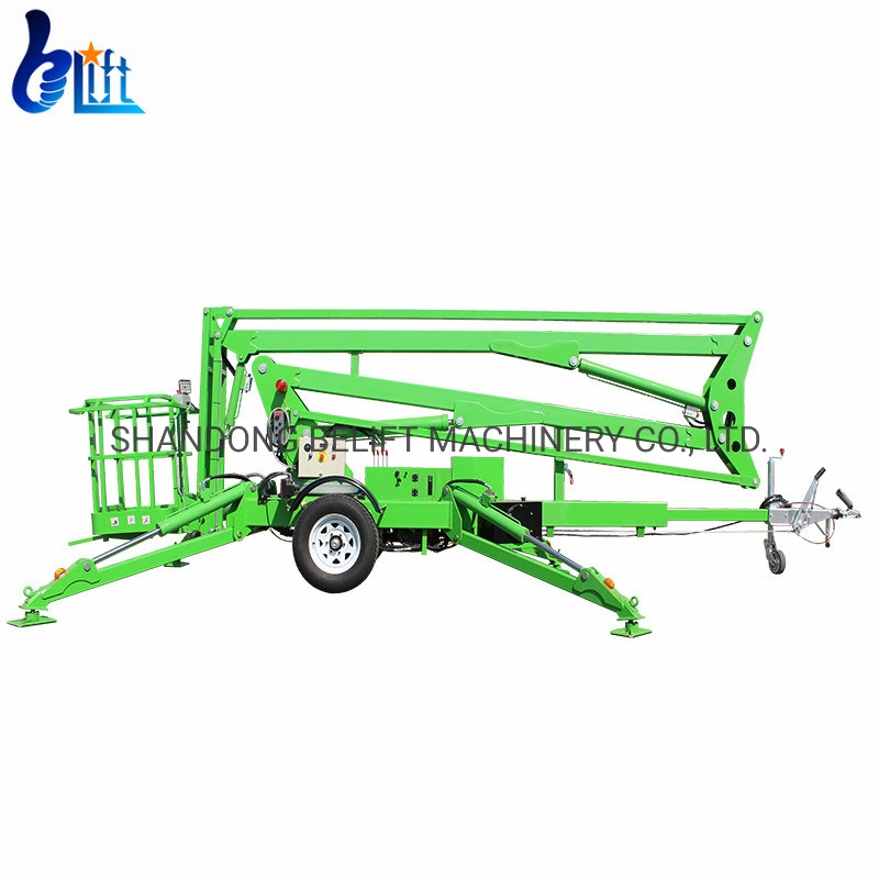 200kg Hydraulic Cherry Picker Towable Spider Boom Lift