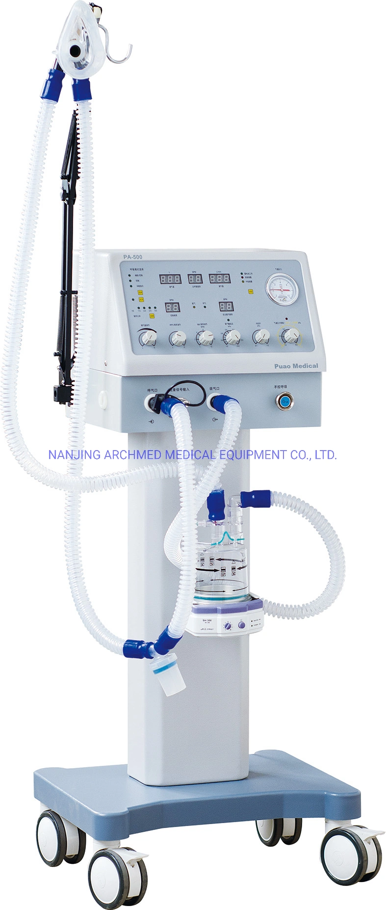 Equipo médico cirugía y anestesia equipo UCI de soporte de vida concentrador de oxígeno de la unidad de ventilador de aspiración
