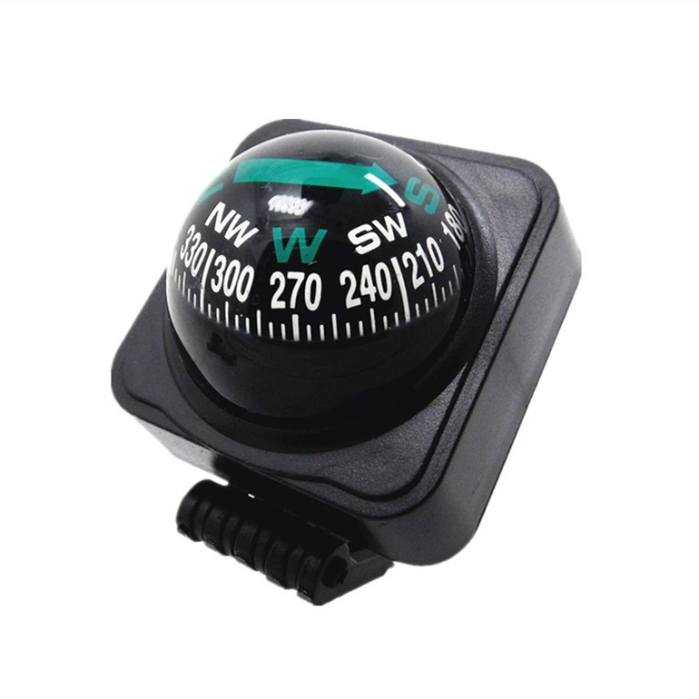 Plastic Adhesive Base Ball Car Compass Digital Car Compass