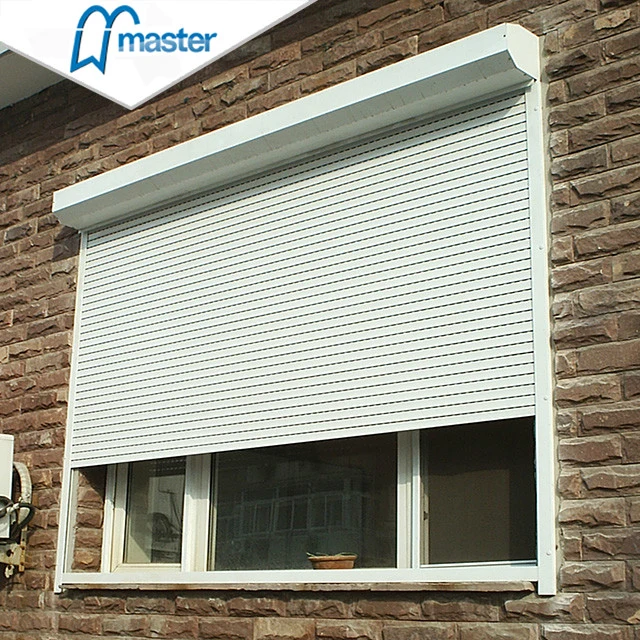 Industrial or Commercial Automatic Aluminum PU Faoming Metal Roller up Shutter Garage Window