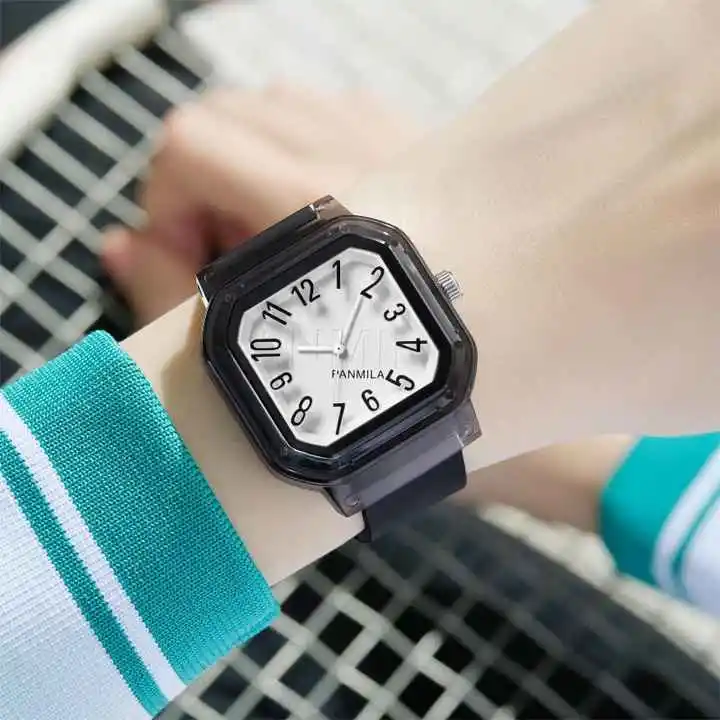 Eco-Friendly OEM Plastic Transparent Watch