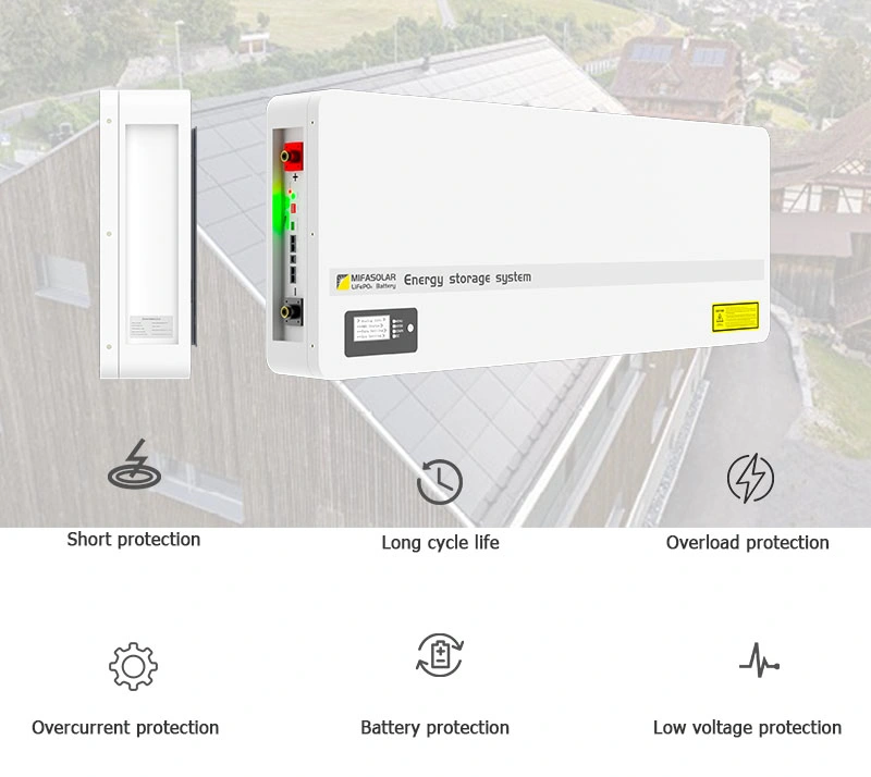 51.2V 138ah 7060wh Smart BMS Protection Home Industry Wall Mount Energy Storage LiFePO4 Lithium Batteries