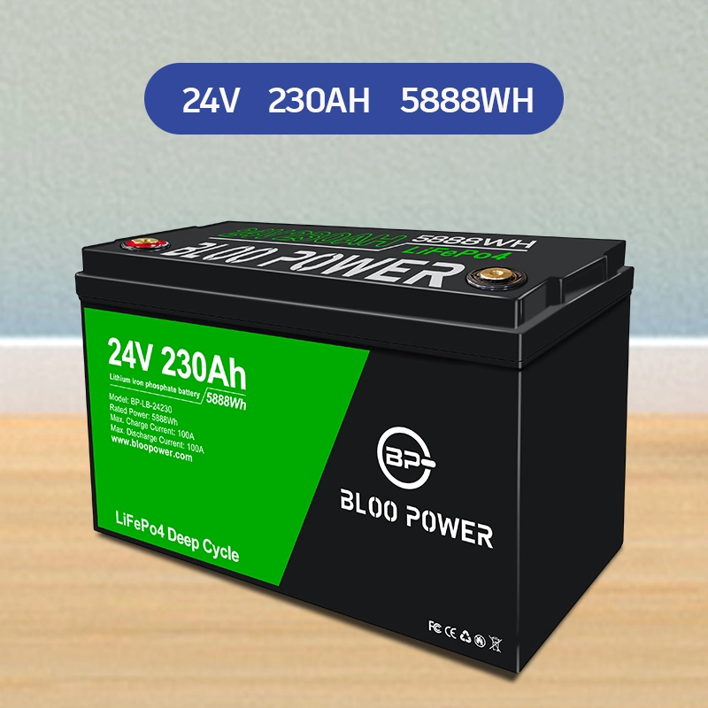 Bloopower almacenamiento personalizado 12V 100 Ah con BMS Phosphate Energy Para vehículo de trabajo aéreo de visita turística en coche eléctrico