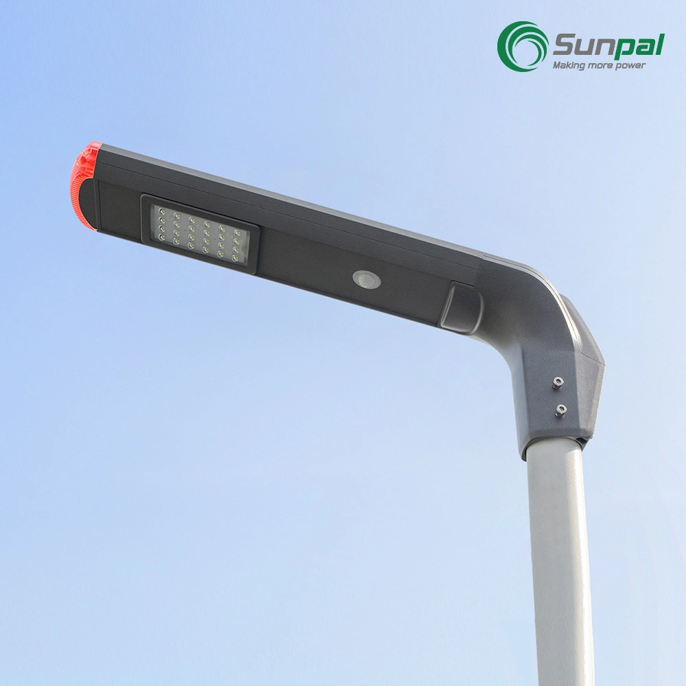 Al aire libre Sunpal 20W 30W 40W 50W 60W Impermeable IP65 Sensor de movimiento de la luz de la Calle Jardín Solar con batería de litio Bulit