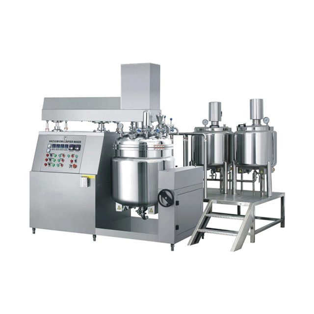 Factory Direct Customized 300L 500L Vacuum Homogenizer Emulsifier Cosmetic Face Cream Mixer Machine