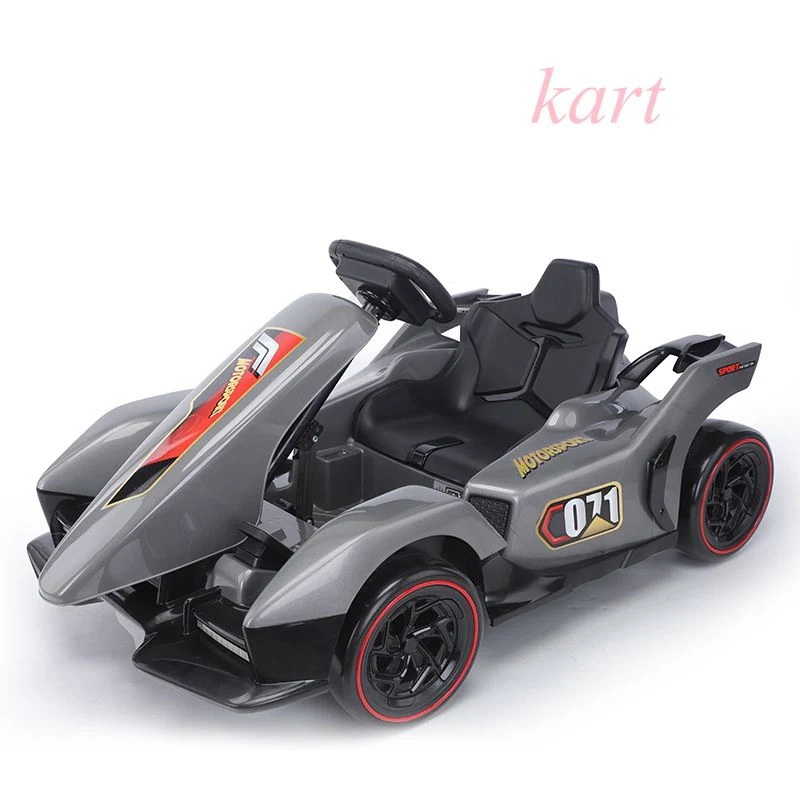 Kids 12V Electric for Toys Ride-on SUV with RC, Lights/Sounds, Aux, Black Children Car Driving