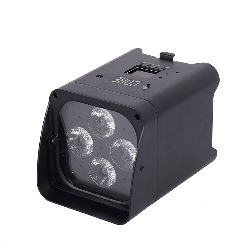 4X18W RGBWA UV 6 in 1 DMX Wireless LED Battery PAR Can Light