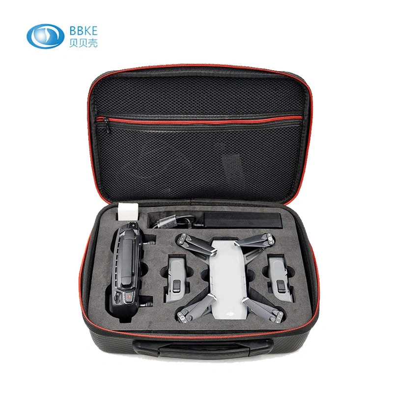 Custom Zipper EVA Tool Case Pack Dji Drone Case Waterproof Shockproof EVA Drone Case for Dji Spark and Transmitter Controller EVA Case for Dji Drone Spark