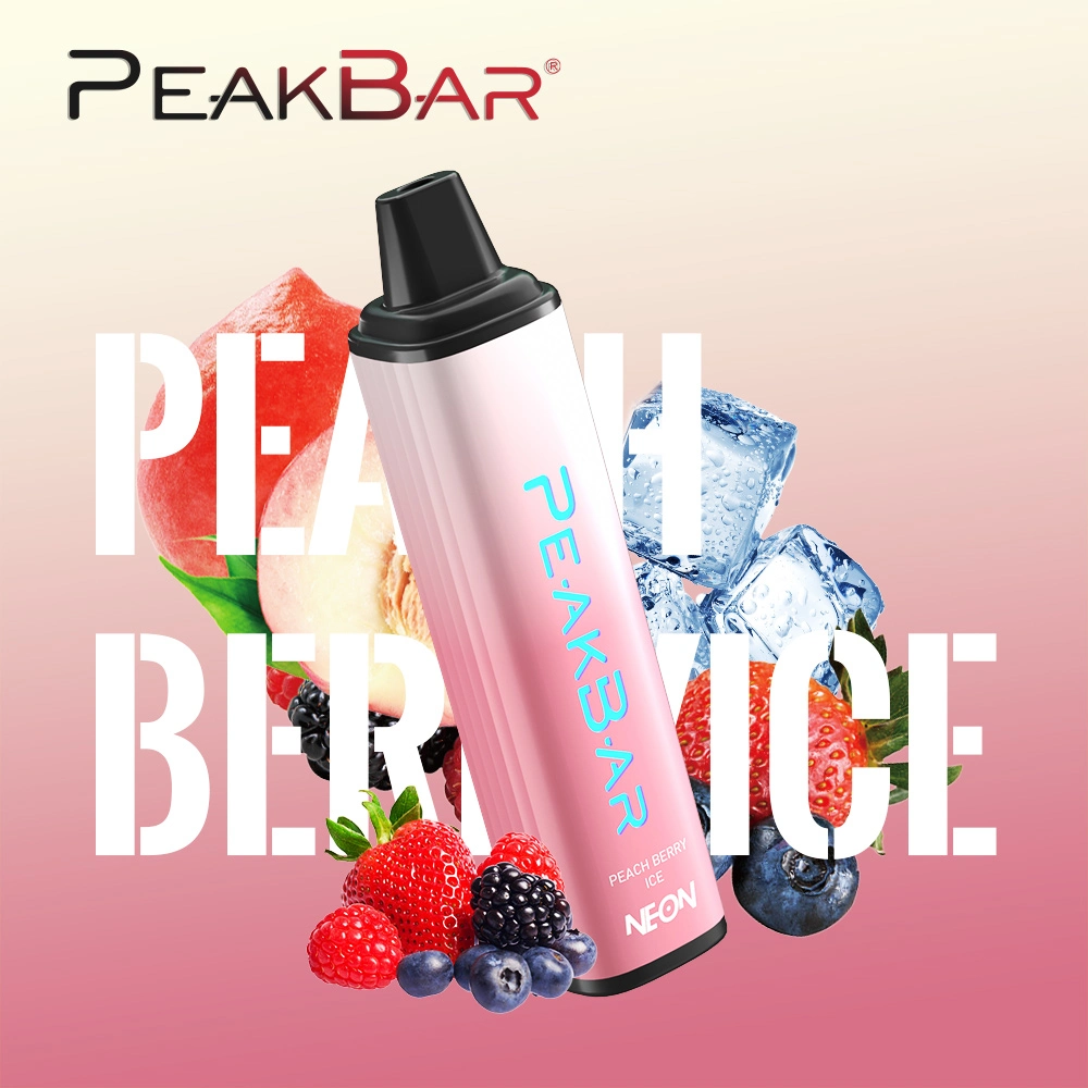 Peakbar 6000 Puff 5% Vape Einweg Pod LED Hot Peak E Zigarette Elfa Pen Amazon Vape Bar Pod