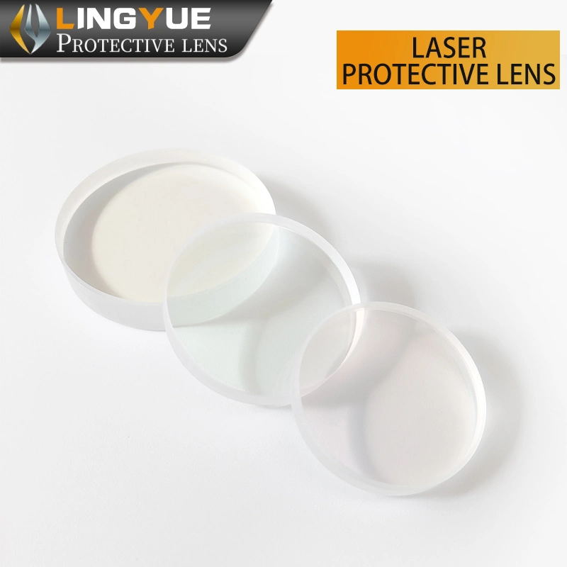 Fenêtre de protection en silice fondue lentille de fenêtre optique revêtue de 50mmx2mm Pour la tête de coupe de soudage à fibres optiques laser