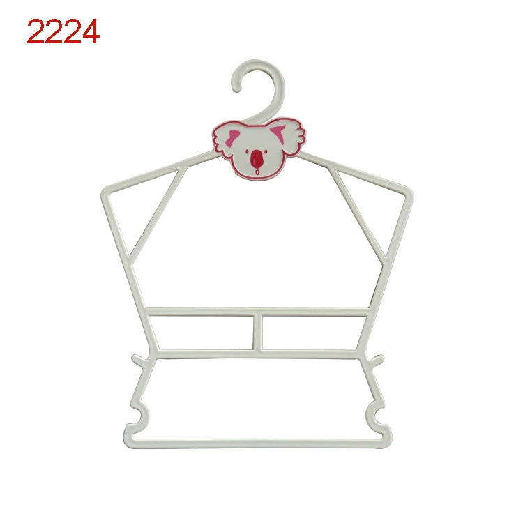 Flat Cheap Plastic Clothes Hanger Multi Frame Kids Top Body Hangers Stand