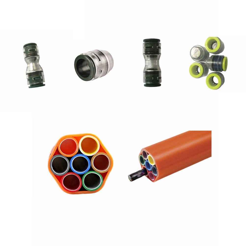 HDPE Tuyau de conduite 1 voie 7 voies 14/10mm HDPE Microduct Air Blown Cable Duct