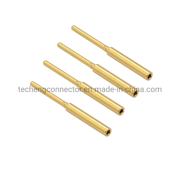 Custom High Precision CNC Gold Plating Brass Pin for Plastic Mold Component