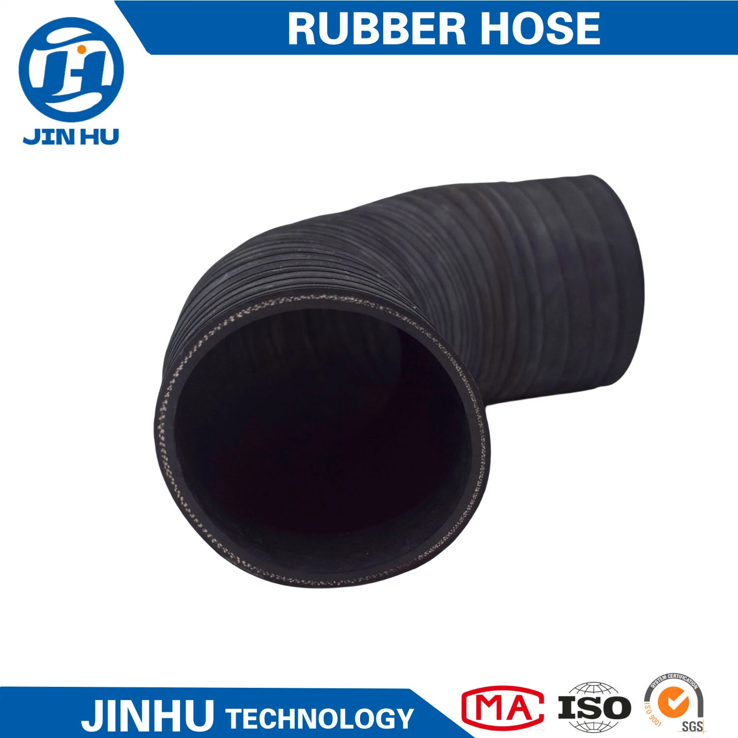 Manguera de caucho EPDM Jinhu radiador hidráulico trenzado calentador de agua refrigerante Tubo/tubo/tubo industrial de caucho