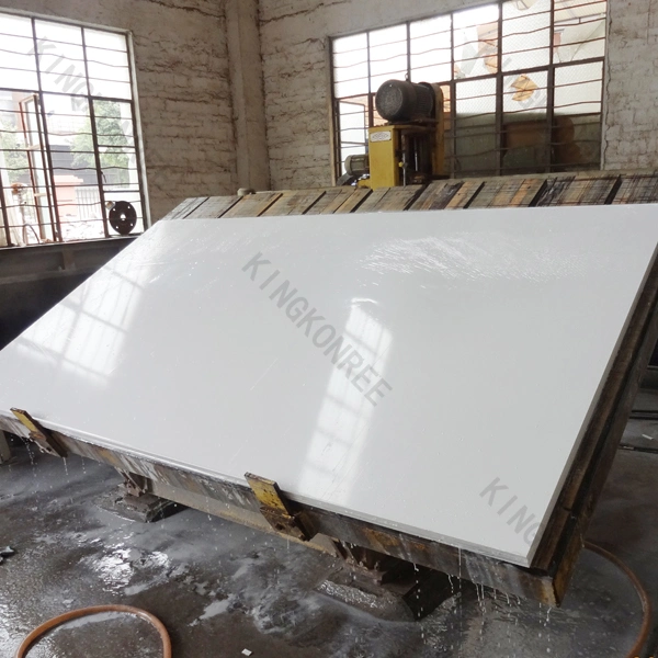 Pure White 20mm Artificial Stone Quartz Slabs Quartz Stone Counter Top Material