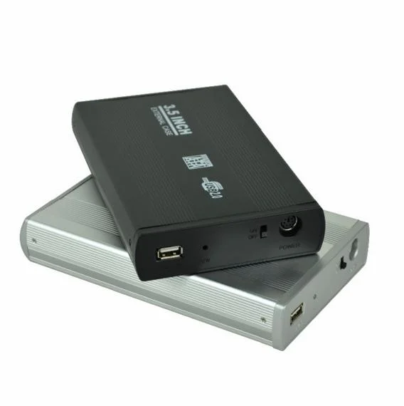 Caja de 3,5inch SATA a USB2,0 HDD /caja con soporte