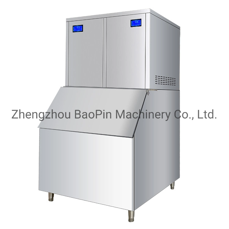 China Fábrica Baopin 200kg Produção diária usada Comercial Esmagado Nugget máquina de gelo a máquina