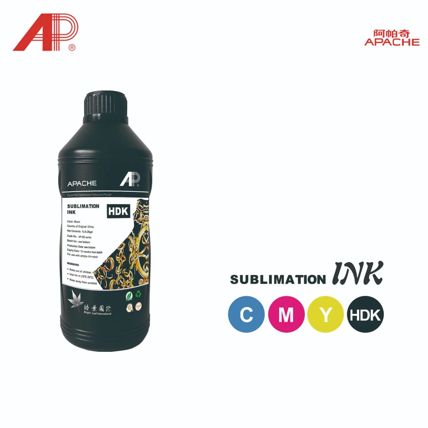 Apache 1000ml Sublimation Ink for I3200 Heat Transfer Printing T-Shirt