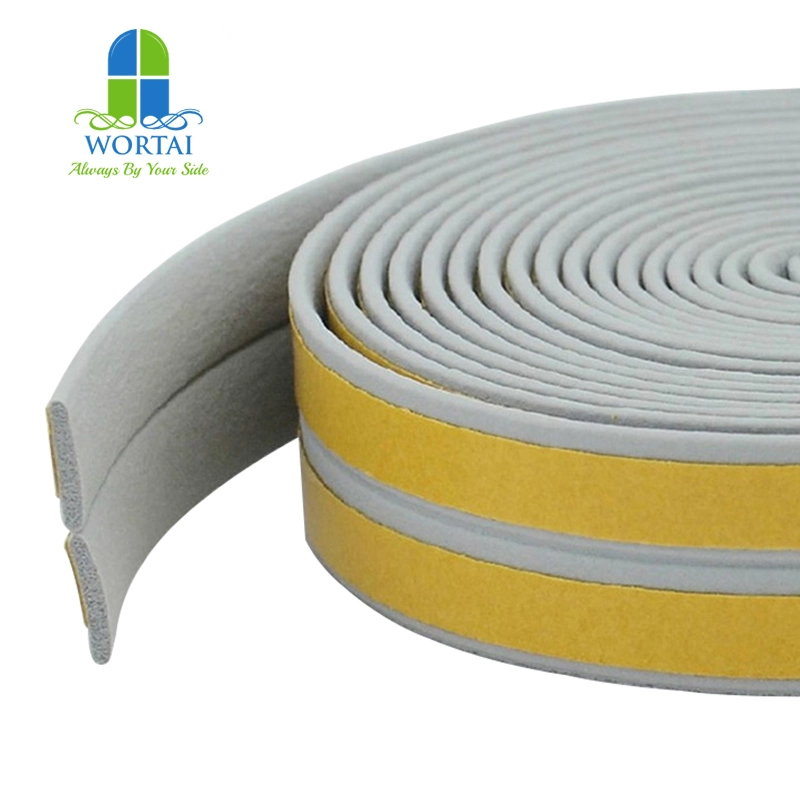 Door Weatherstrip EPDM Foam Gasket Sealing Strip with Self Adhesive Tape