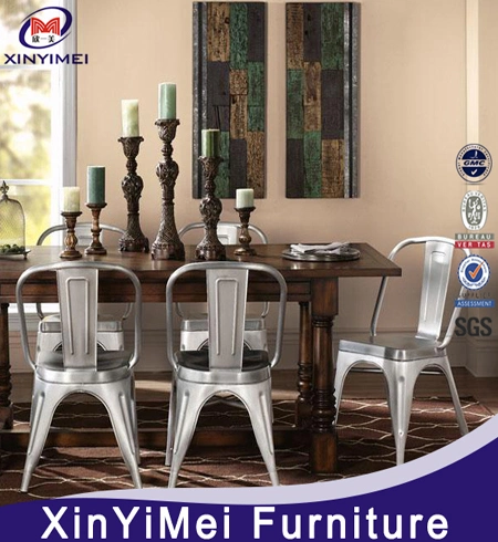 Com Cores Personalizadas Móveis de sala de jantar popular cadeira com estrutura metálica