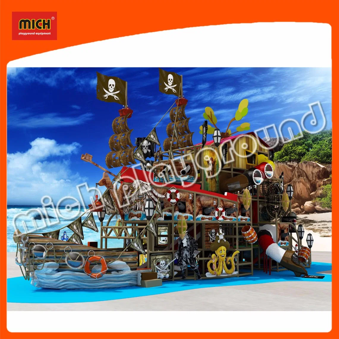 Mich Pirates Boat Playground Mobile Play Centre