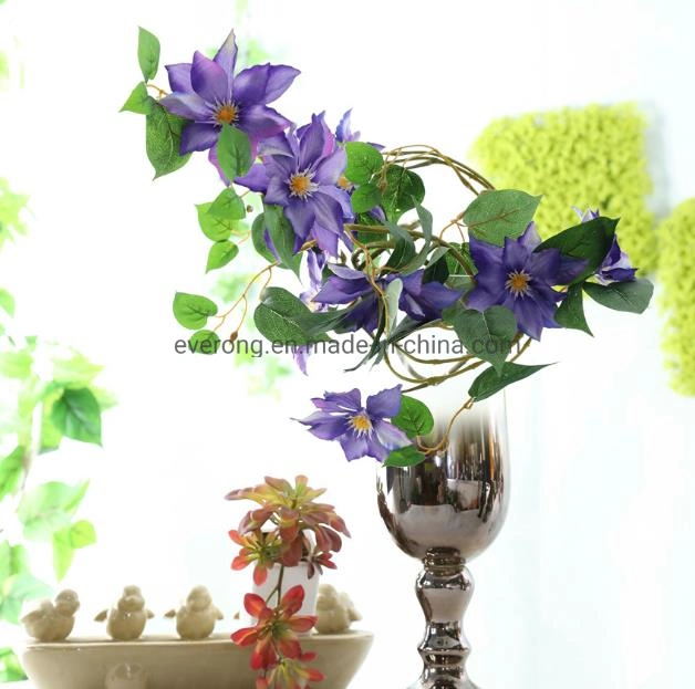 Artificial Flower Clematis High-Grade Fake Flower Home Decoration Model Room Layout