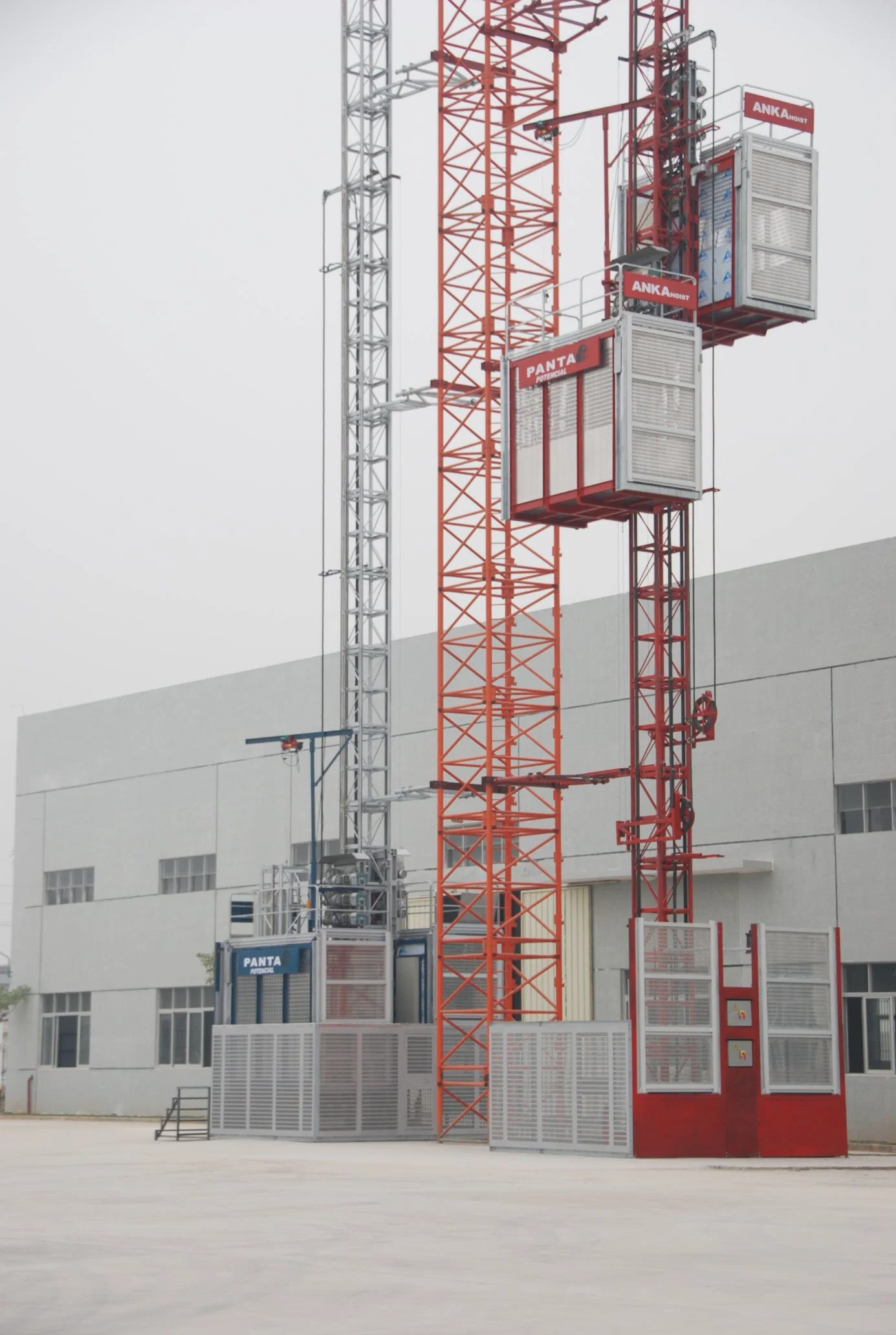 Anka Temporary Construction Rack and Pinion Building Elevator